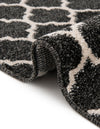 Lattice Gardens Collection Area Rug -  Bloomfield (Black) Rectangular Black  lifestyle 74