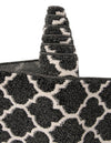 Lattice Gardens Collection Area Rug -  Bloomfield (Black) Rectangular Black  lifestyle 76