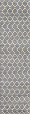 Lattice Gardens Collection Area Rug -  Bloomfield (Dark Gray) Runner Dark Gray  lifestyle 15