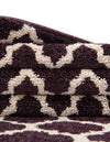 Lattice Gardens Collection Area Rug -  Bloomfield (Purple) Round Purple  lifestyle 41