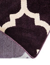 Lattice Gardens Collection Area Rug -  Bloomfield (Purple) Round Purple  lifestyle 67