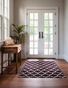 Lattice Gardens Collection Area Rug -  Bloomfield (Purple) Rectangular Purple  lifestyle 23