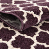 Lattice Gardens Collection Area Rug -  Bloomfield (Purple) Rectangle Purple  lifestyle 4