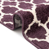 Lattice Gardens Collection Area Rug -  Bloomfield (Purple) Rectangle Purple  lifestyle 8