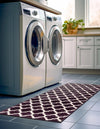 Lattice Gardens Collection Area Rug -  Bloomfield (Purple) Runner Purple  lifestyle 35