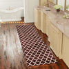Lattice Gardens Collection Area Rug -  Bloomfield (Purple) Runner Purple  lifestyle 62