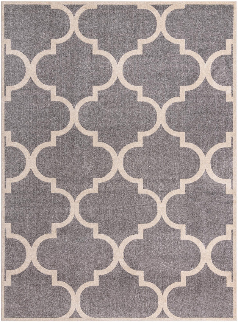 Lattice Gardens Collection Area Rug -  Espaliera Rectangle Gray  lifestyle 6