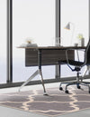 Lattice Gardens Collection Area Rug -  Espaliera Rectangle Gray  lifestyle 15