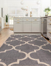 Lattice Gardens Collection Area Rug -  Espaliera Rectangle Gray  lifestyle 19