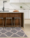 Lattice Gardens Collection Area Rug -  Espaliera Rectangle Gray  lifestyle 27