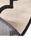 Lattice Gardens Collection Area Rug -  Espaliera Round Beige and Black  lifestyle 216