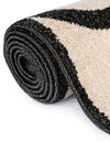 Lattice Gardens Collection Area Rug -  Espaliera Rectangle Beige and Black  lifestyle 58