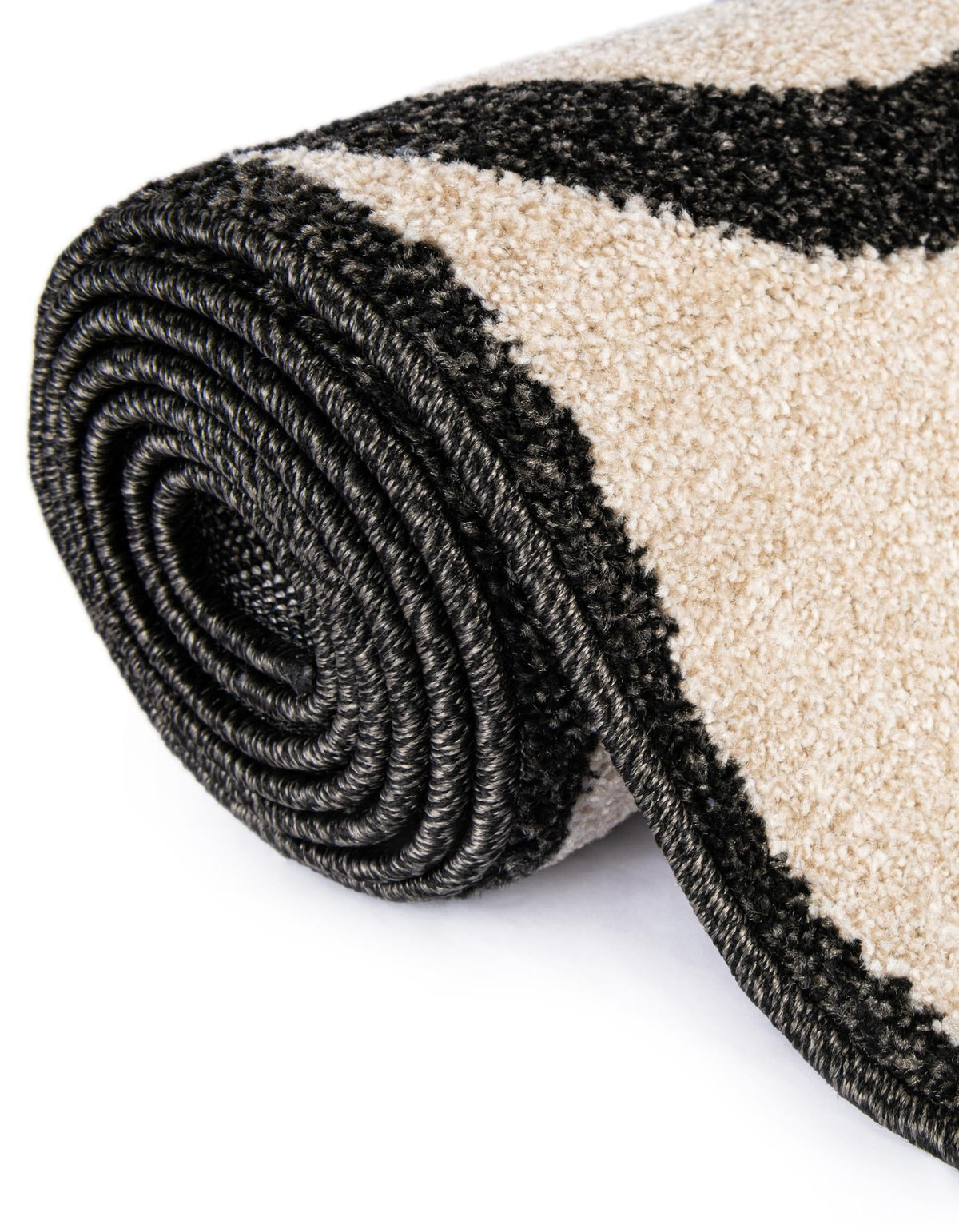 Lattice Gardens Collection Area Rug -  Espaliera Rectangle Beige and Black  lifestyle 58