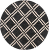 Lattice Gardens Collection Area Rug -  Gardenvale Round Black  lifestyle 32