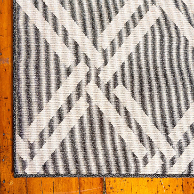 Lattice Gardens Collection Area Rug -  Gardenvale Rectangle Black  lifestyle 29