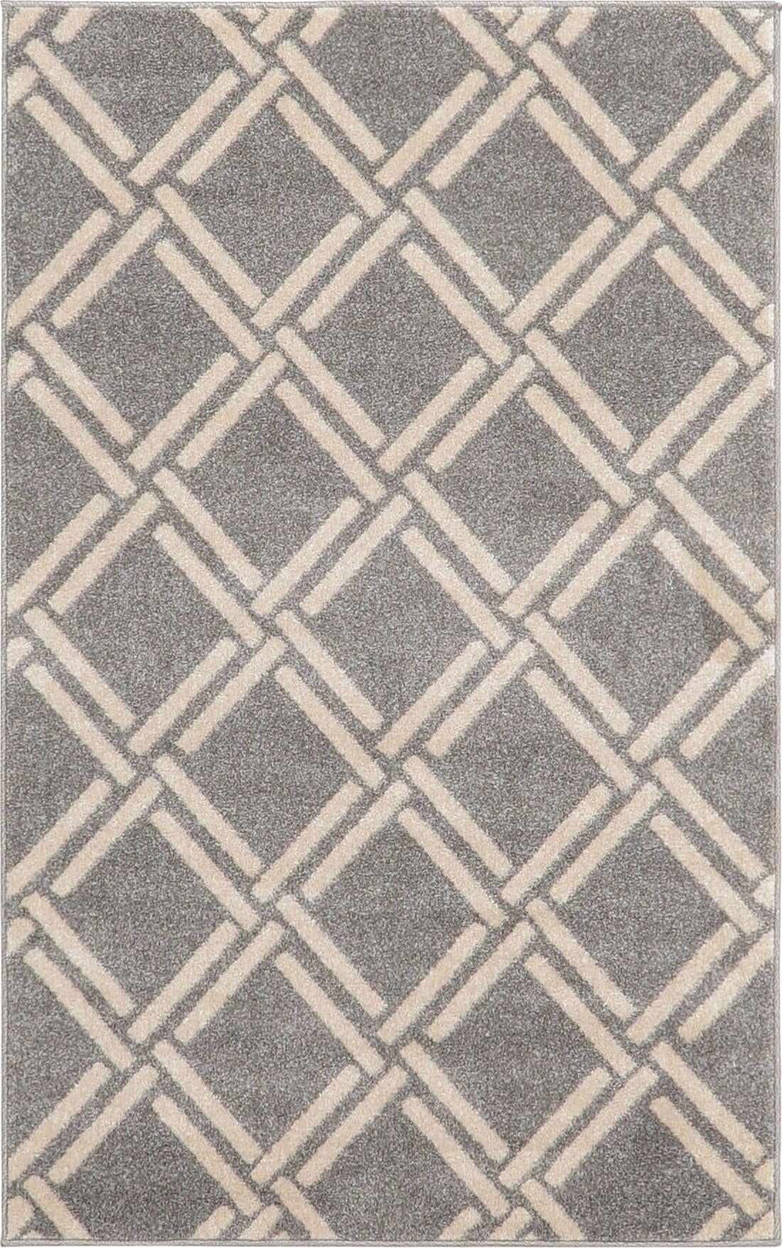Lattice Gardens Collection Area Rug -  Gardenvale Rectangle Gray  lifestyle 4