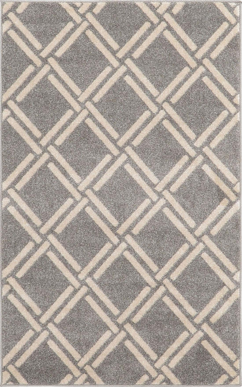 Lattice Gardens Collection Area Rug -  Gardenvale Rectangle Gray  lifestyle 4