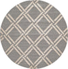 Lattice Gardens Collection Area Rug -  Gardenvale Round Gray  lifestyle 38