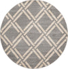 Lattice Gardens Collection Area Rug -  Gardenvale Round Gray  lifestyle 34
