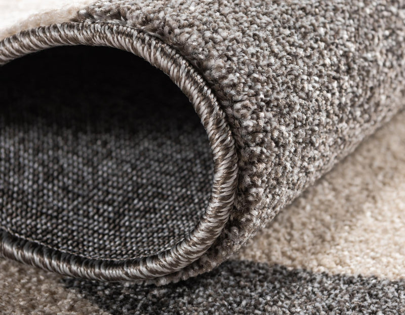 Lattice Gardens Collection Area Rug -  Greenhedge Round Gray  lifestyle 55