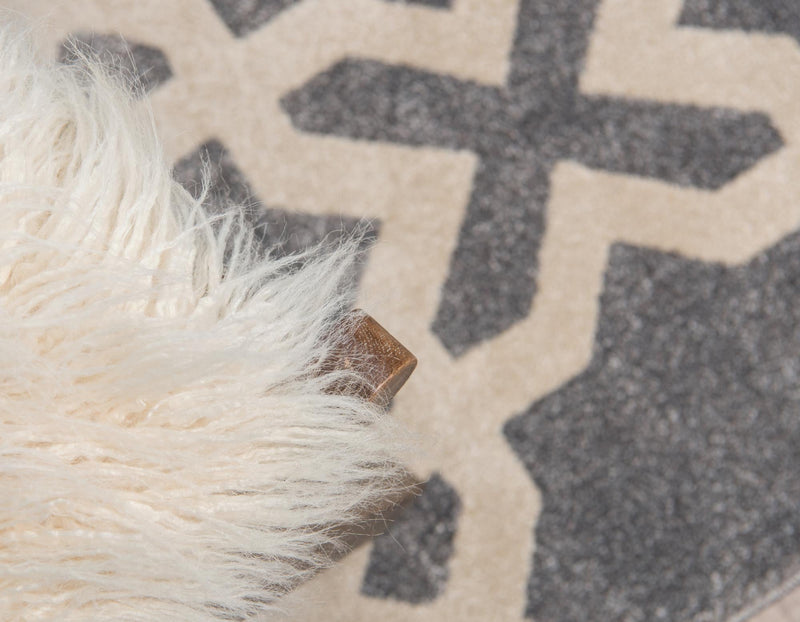 Lattice Gardens Collection Area Rug -  Espalierest Rectangle Gray  lifestyle 6