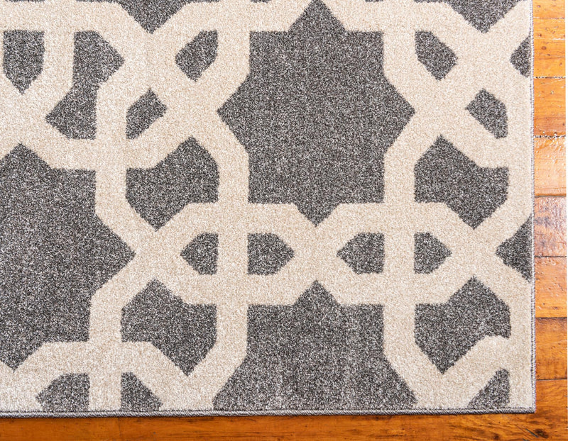 Lattice Gardens Collection Area Rug -  Espalierest Rectangle Gray  lifestyle 9