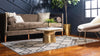 Lattice Gardens Collection Area Rug -  Greenhedge Rectangle Beige and Gray  lifestyle 6