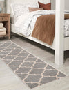 Lattice Gardens Collection Area Rug -  Espaliera Runner Gray  lifestyle 126