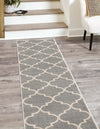 Lattice Gardens Collection Area Rug -  Espaliera Runner Gray  lifestyle 156