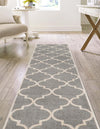 Lattice Gardens Collection Area Rug -  Espaliera Runner Gray  lifestyle 176