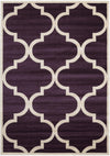 Lattice Gardens Collection Area Rug -  Rosarium Rectangle Purple  lifestyle 2
