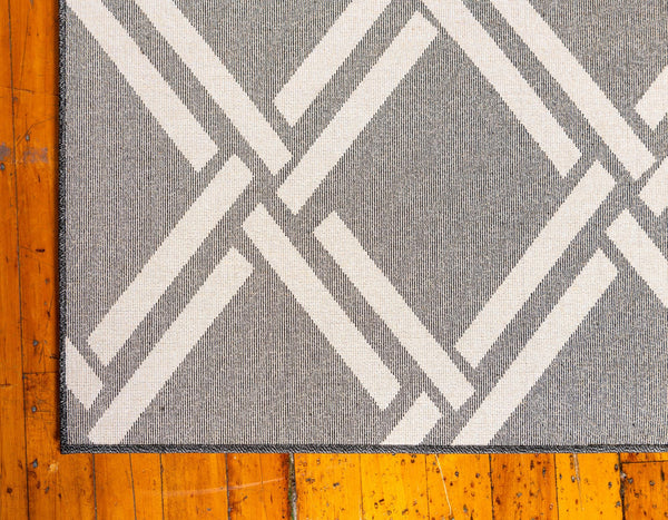 Lattice Gardens Collection Area Rug -  Gardenvale Runner Black  lifestyle 56