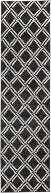 Lattice Gardens Collection Area Rug -  Gardenvale Runner Black  lifestyle 33