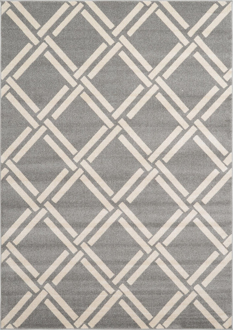 Lattice Gardens Collection Area Rug -  Gardenvale Rectangle Gray  lifestyle 3