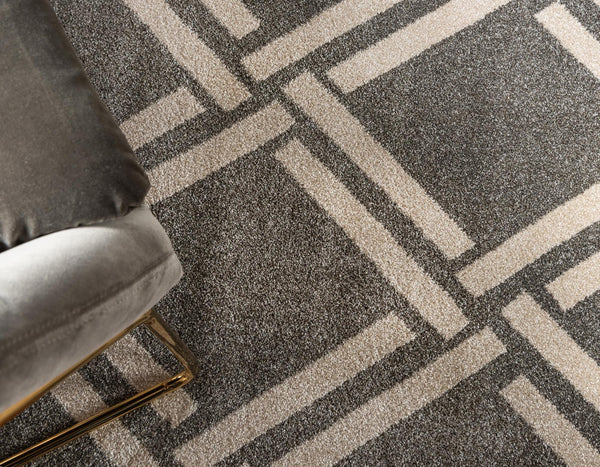 Lattice Gardens Collection Area Rug -  Gardenvale Rectangle Gray  lifestyle 18