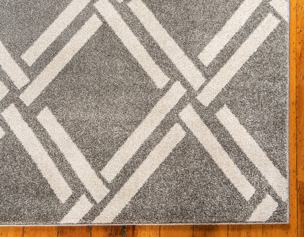 Lattice Gardens Collection Area Rug -  Gardenvale Rectangle Gray  lifestyle 27