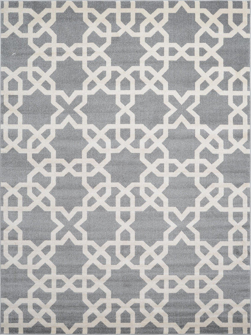Lattice Gardens Collection Area Rug -  Greenhedge Rectangle Gray  lifestyle 6