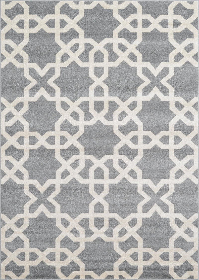 Lattice Gardens Collection Area Rug -  Espalierest Rectangle Gray  lifestyle 2