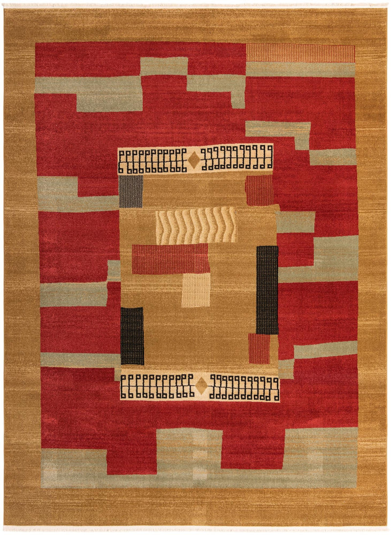 Zagros Oasis Collection Area Rug -  Izeh Rectangle Rust Red Main