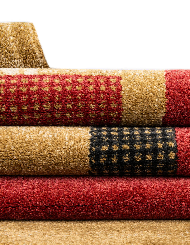 Zagros Oasis Collection Area Rug -  Izeh Round Rust Red  lifestyle 65