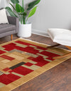 Zagros Oasis Collection Area Rug -  Izeh Rectangle Rust Red  lifestyle 3