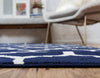 Lattice Gardens Collection Area Rug -  Bloomfield (Navy Blue) Rectangle Navy Blue  lifestyle 4