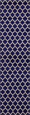 Lattice Gardens Collection Area Rug -  Bloomfield (Navy Blue) Runner Navy Blue  lifestyle 9
