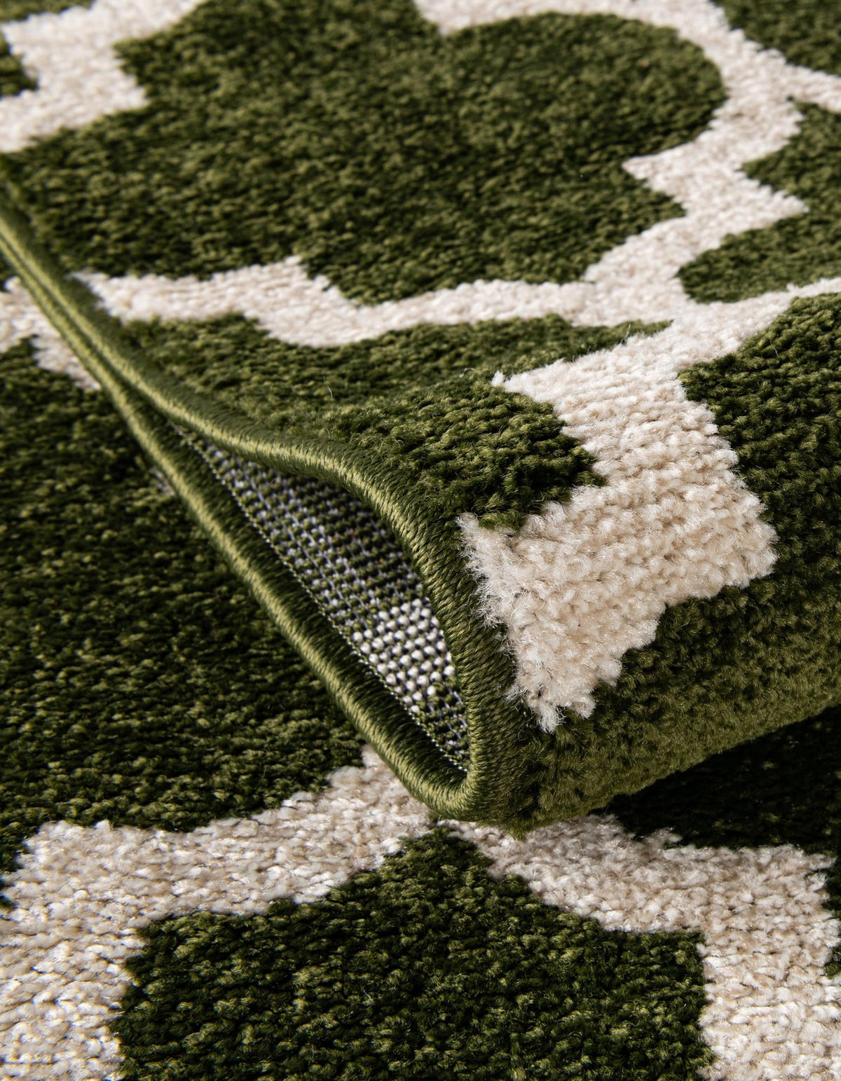 Lattice Gardens Collection Area Rug -  Bloomfield (Dark Green) Rectangle Dark Green  lifestyle 13