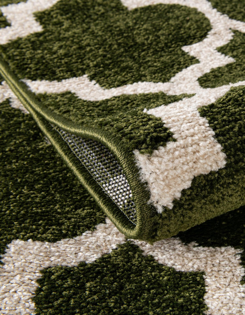 Lattice Gardens Collection Area Rug -  Bloomfield (Dark Green) Rectangle Dark Green  lifestyle 13