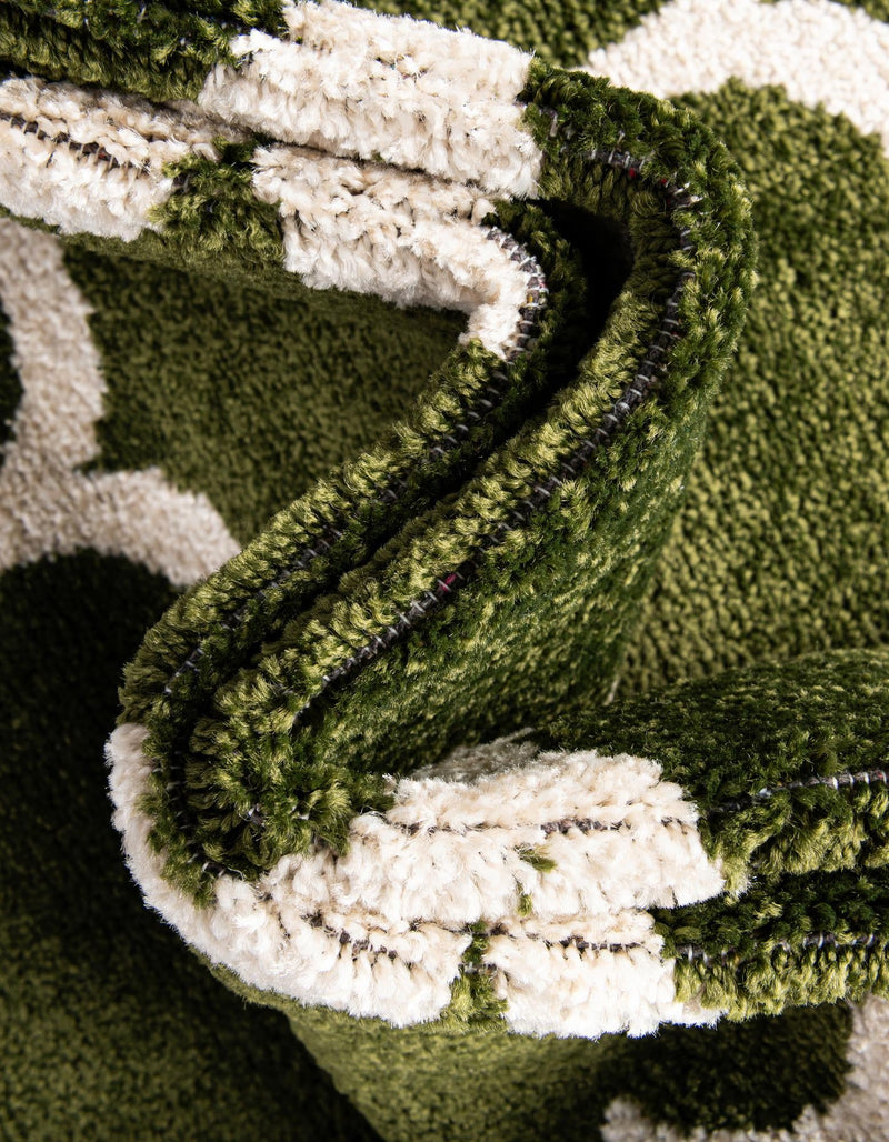 Lattice Gardens Collection Area Rug -  Bloomfield (Dark Green) Rectangle Dark Green  lifestyle 15