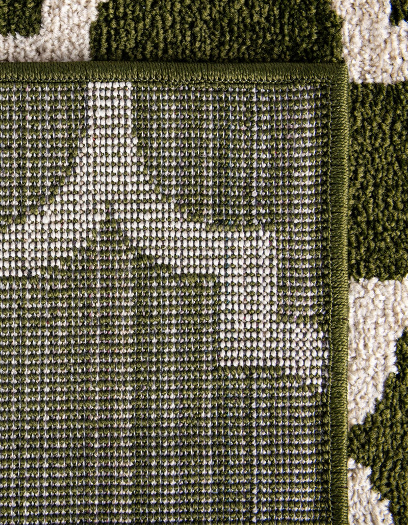 Lattice Gardens Collection Area Rug -  Bloomfield (Dark Green) Rectangle Dark Green  lifestyle 16