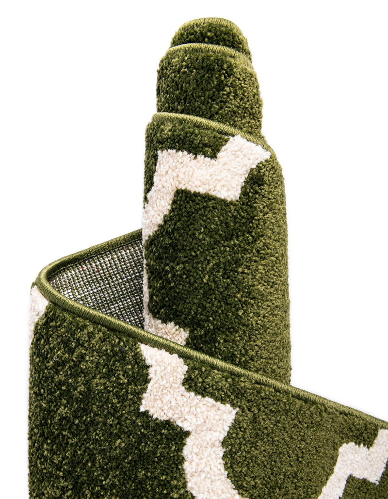 Lattice Gardens Collection Area Rug -  Bloomfield (Dark Green) Rectangle Dark Green  lifestyle 18