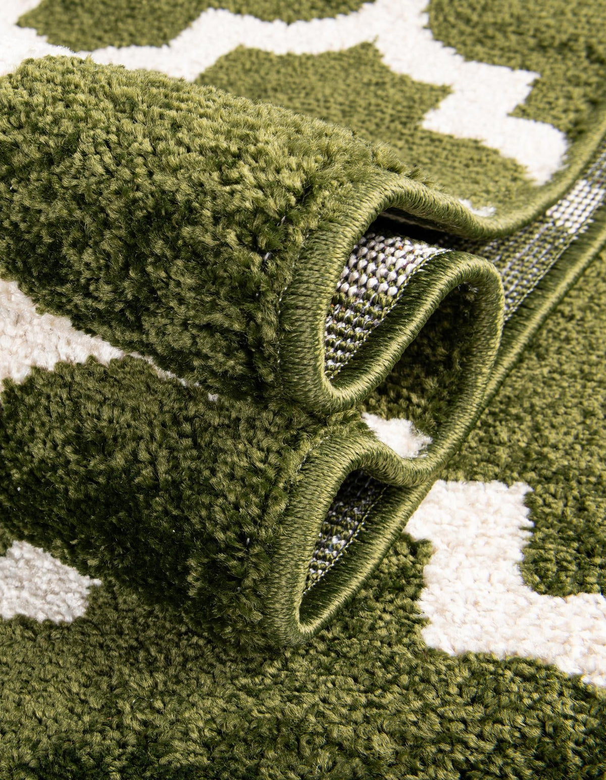 Lattice Gardens Collection Area Rug -  Bloomfield (Dark Green) Rectangle Dark Green  lifestyle 20