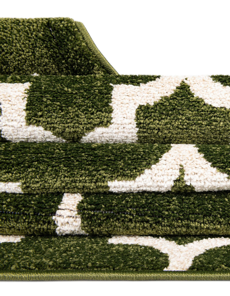 Lattice Gardens Collection Area Rug -  Bloomfield (Dark Green) Rectangle Dark Green  lifestyle 21